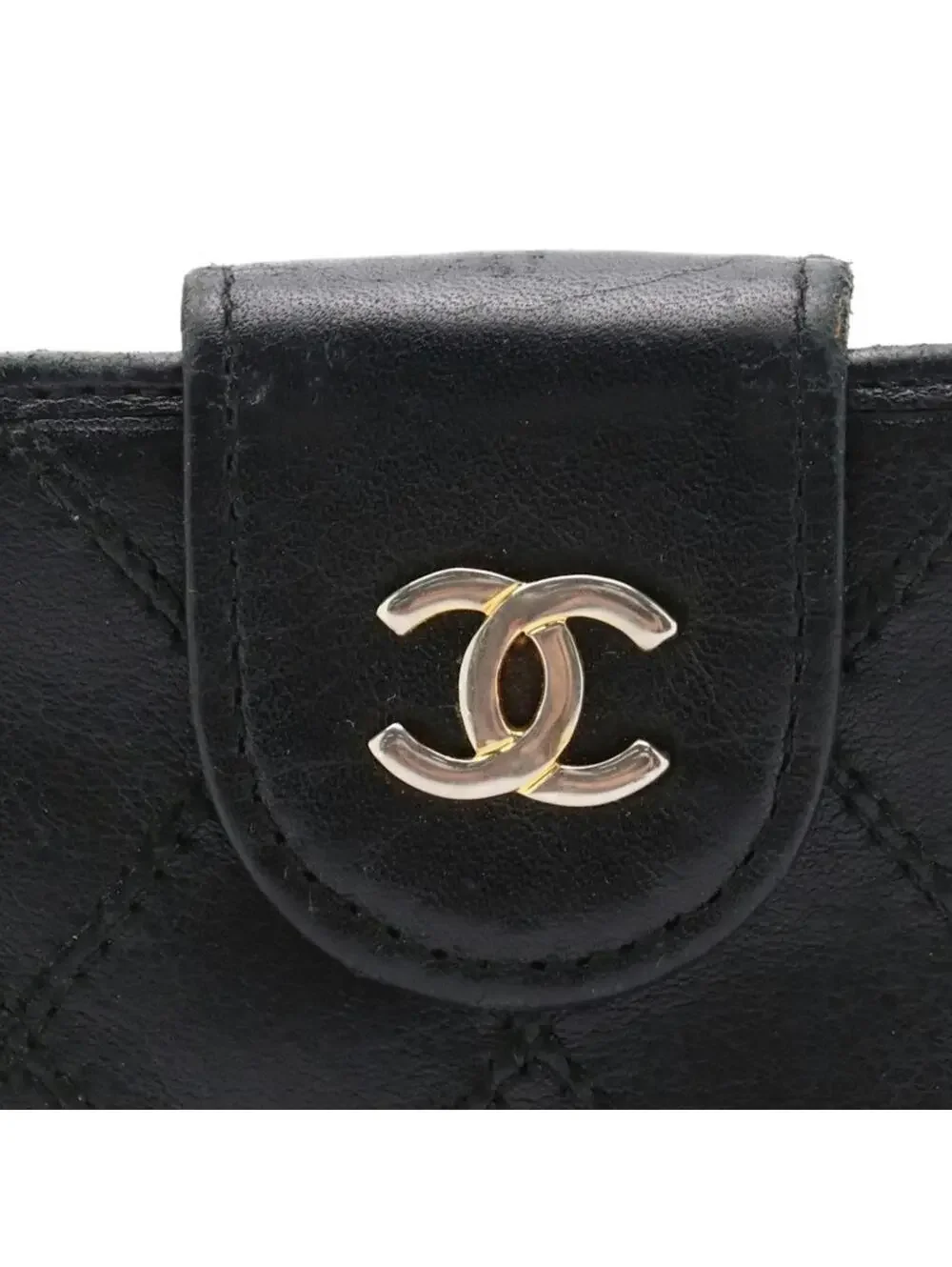 CHANEL black quilted